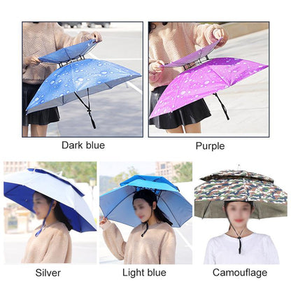 Double Layer Folding UV Wind Protection Umbrella Garden & Patio Sport & Outdoor