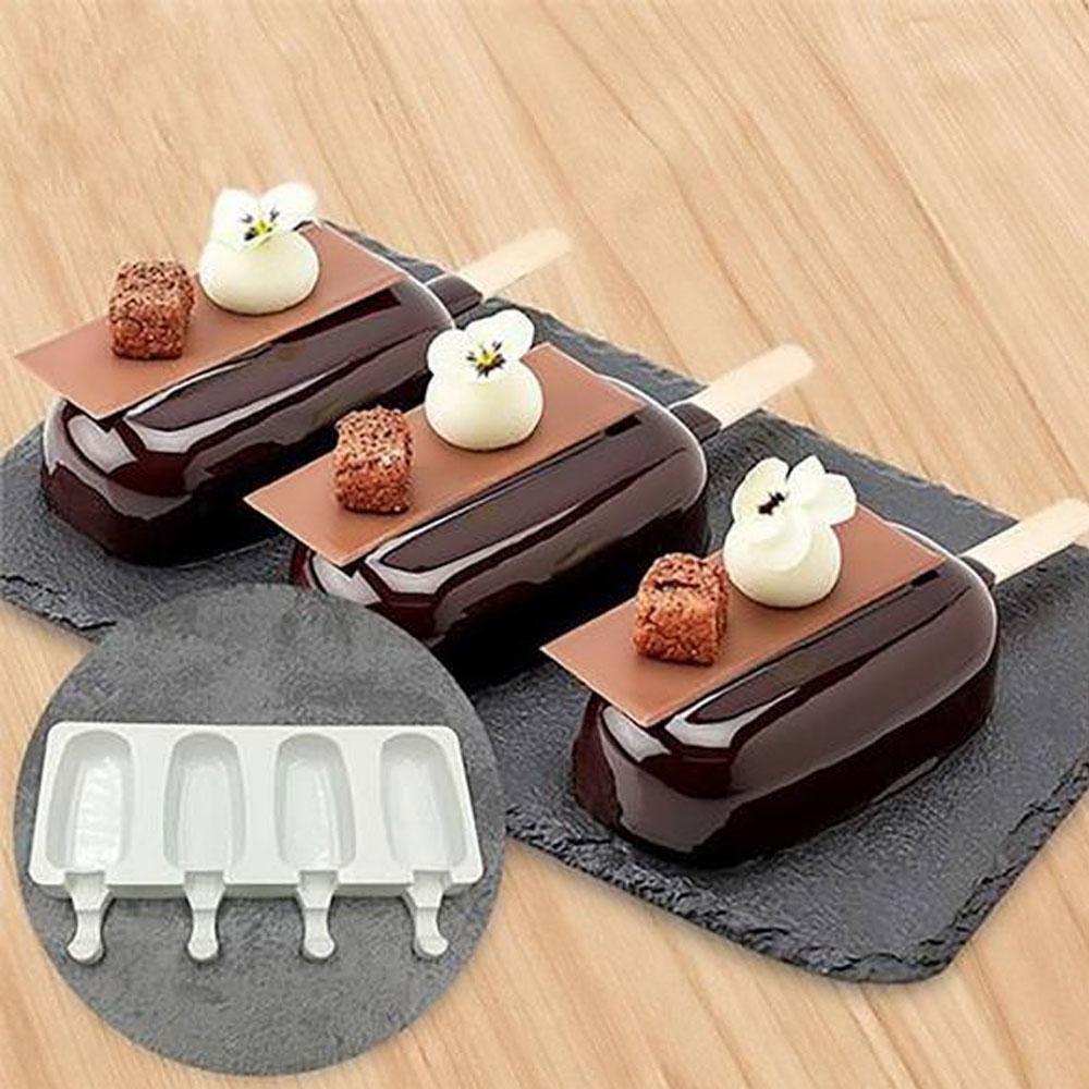 Silicone Easy Cream Mini Ice Cream Bar Mold Set kitchen Kitchen & Dining