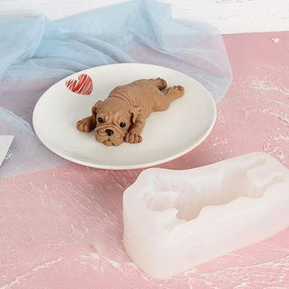 3D Mousse Pudding Ice Cream Mold puppy (thick) kitchen Kitchen & Dining