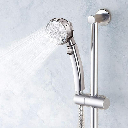Adjustable Switch Shower Head Silver bathroom