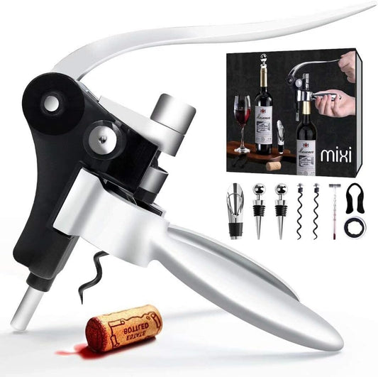 9-Piece Set: Wine Opener Set with Corkscrew, Foil Cutter, Thermometer, Stoppers & More __stock:500 Kitchen & Dining refund_fee:1200