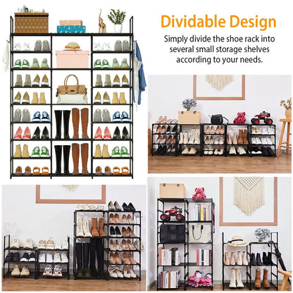 9-Tier: Shoe Rack Metal Storage __stock:50 Closet & Storage refund_fee:1800