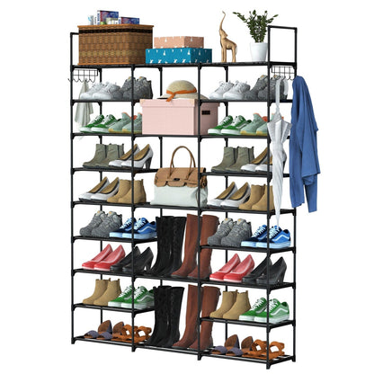 9-Tier: Shoe Rack Metal Storage __stock:50 Closet & Storage refund_fee:1800