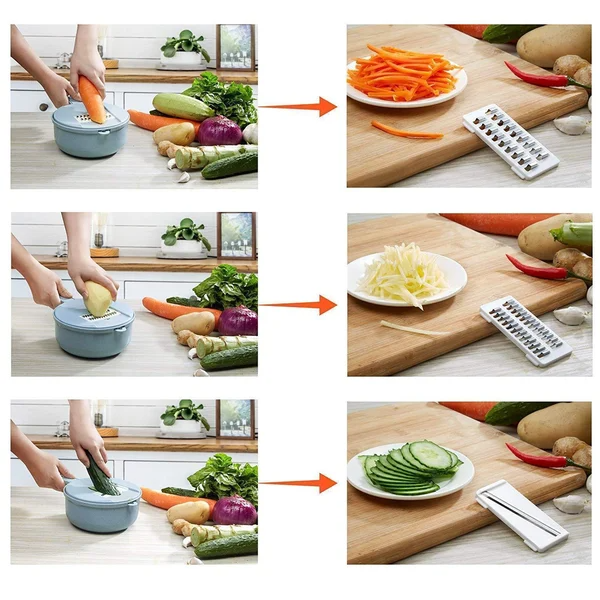 🍝12-In-1 Multi-Function Food Chopper🔥🔥 kitchen Kitchen & Dining