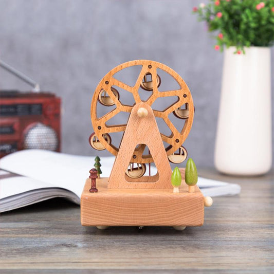 Wooden Music Box ferris wheel Bedding decoration gifts