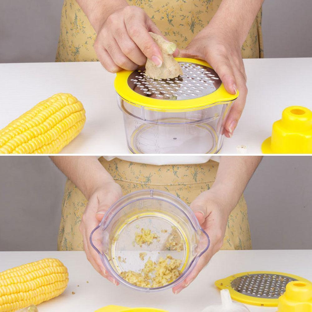 Cob Corn Stripper With Built-In Measuring Cup And Grater kitchen Kitchen & Dining