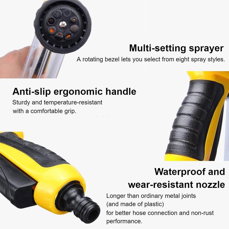 Multi-Purpose Hose Sprayer Nozzle car cleaning Garden & Patio