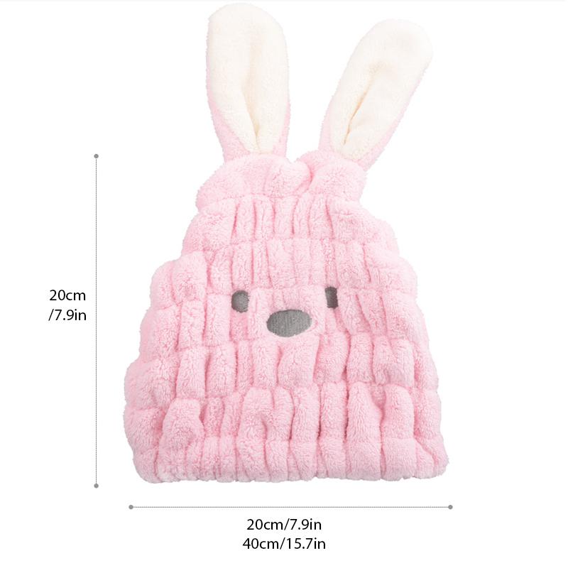 Super absorbent rabbit ear dry hair cap bathroom beauty