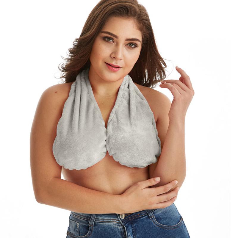 Comfortable Towel Bra gray bathroom