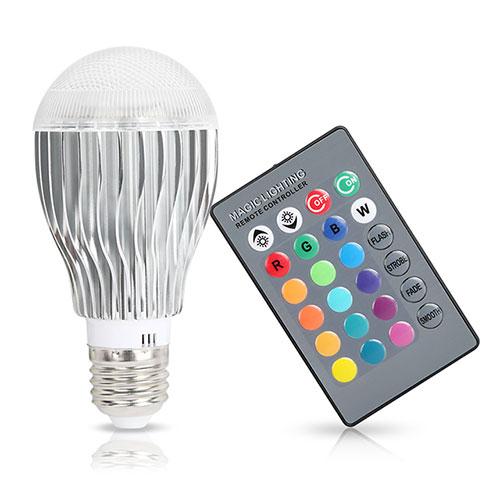 9W LED Light Bulb E27 RGB Lamp __stock:450 Indoor Lighting refund_fee:800 Warranty