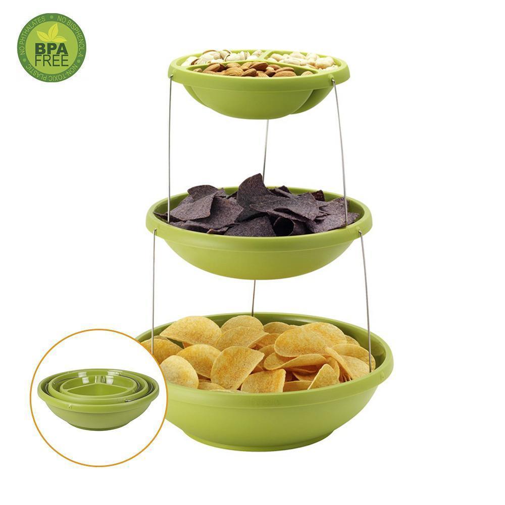 Fozzils Twistfold Party Bowls (3 Tiers) kitchen Kitchen & Dining