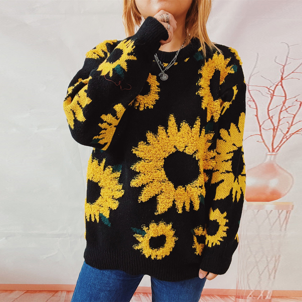 Unisex Sunflower Sweater