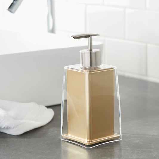 Gold Double Layered Soap Dispenser Featured