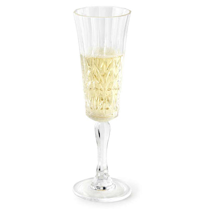 Royal Carved Stemmed Champagne Glass Featured