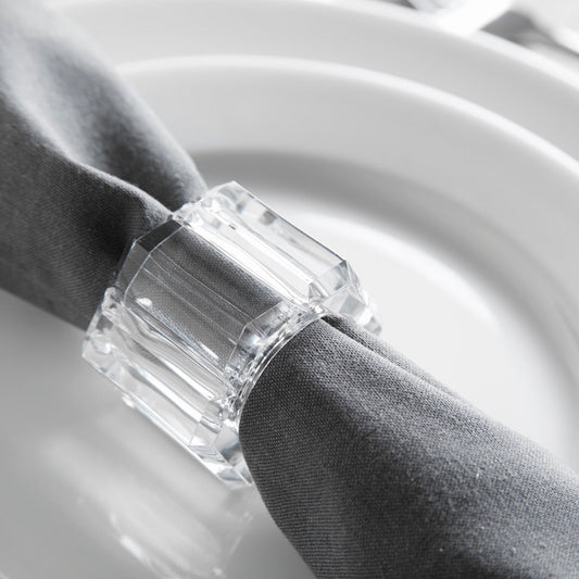 Octagon Facet Napkin Ring