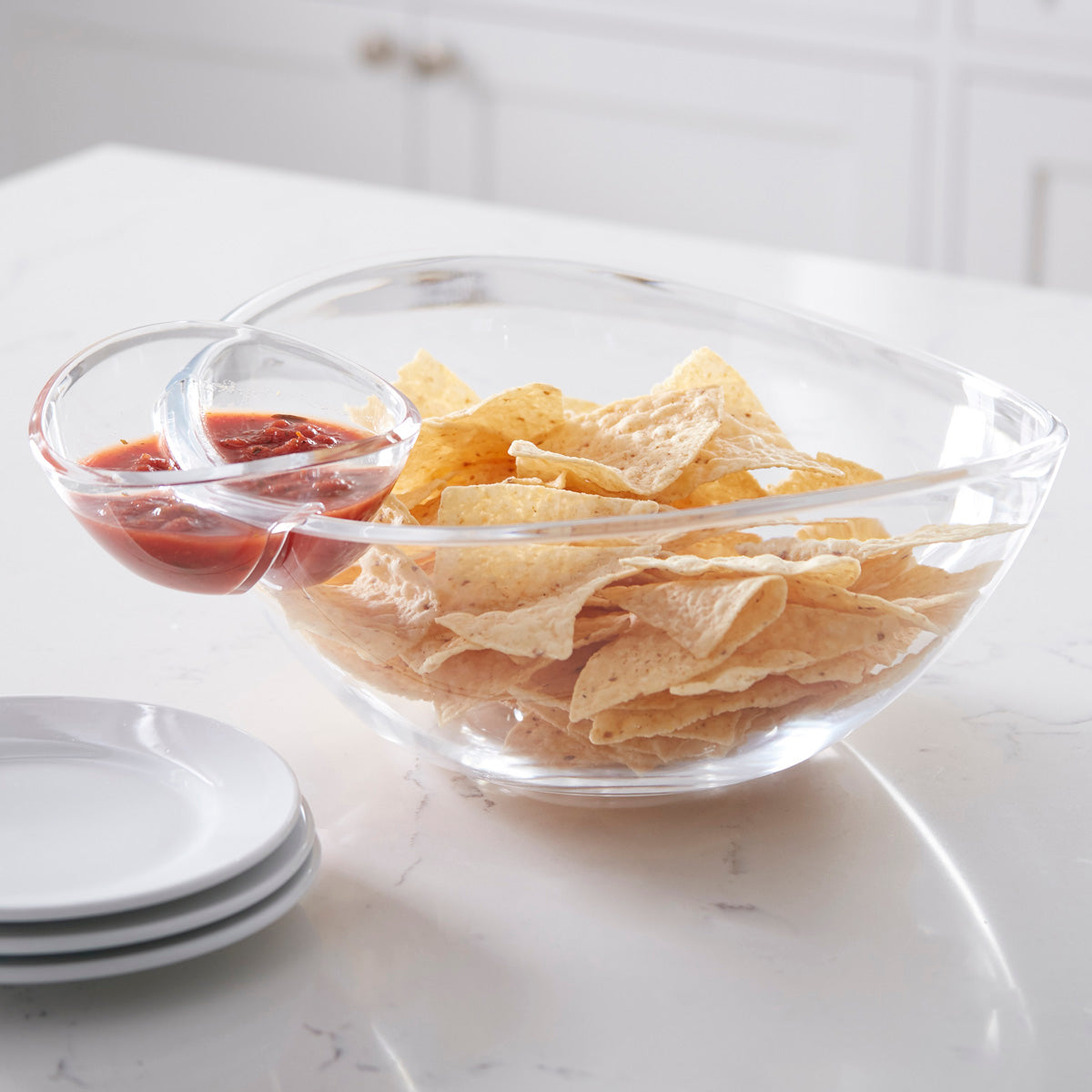 Nesting Chip And Dip Combo Bowl (Set)