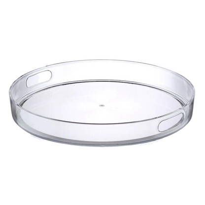 15" Round Tray With Handles Featured