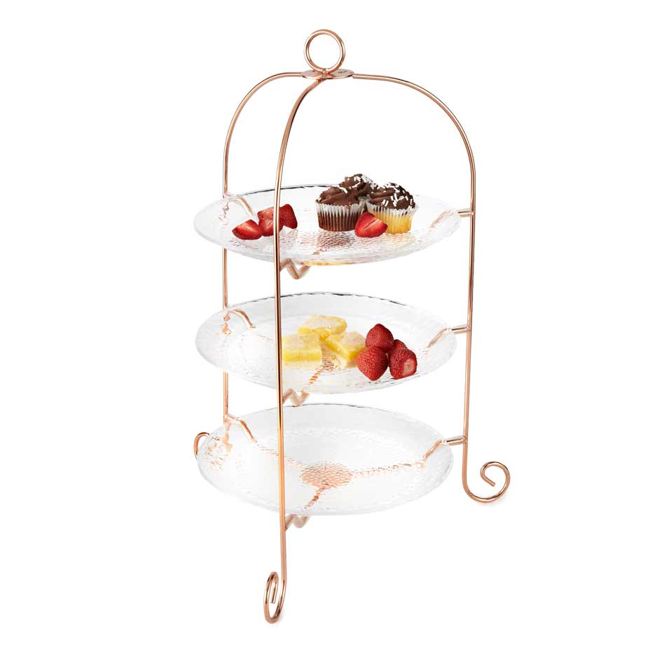 10" Plate Trio With Metal Stand Featured