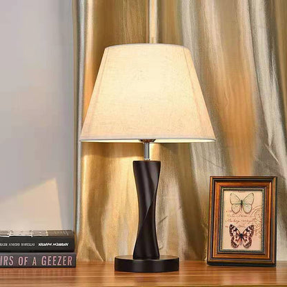 Wooden Retro Bedside Lamp