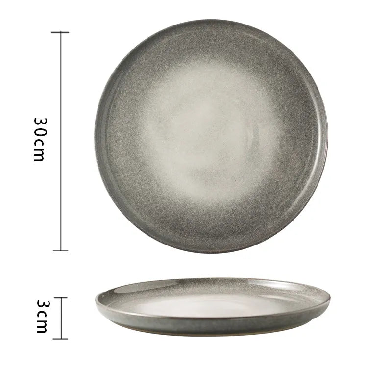 Shades Of Grey Ceramic Plates