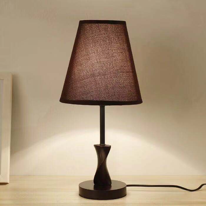 Wooden Retro Bedside Lamp