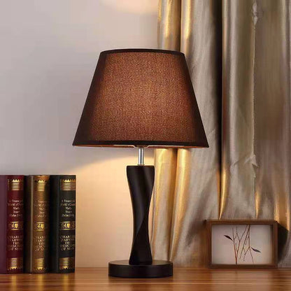 Wooden Retro Bedside Lamp