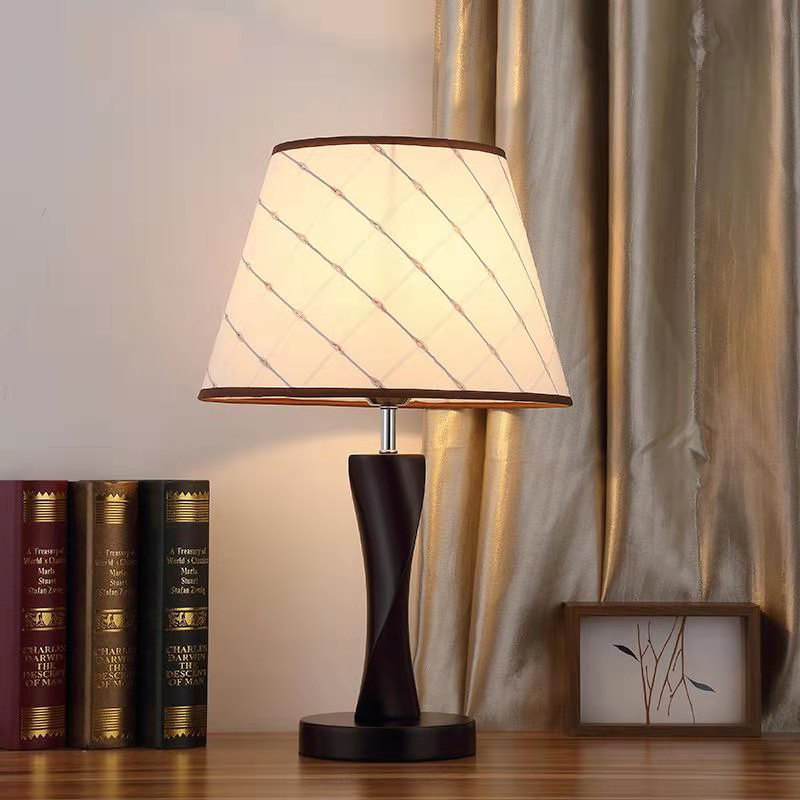 Wooden Retro Bedside Lamp