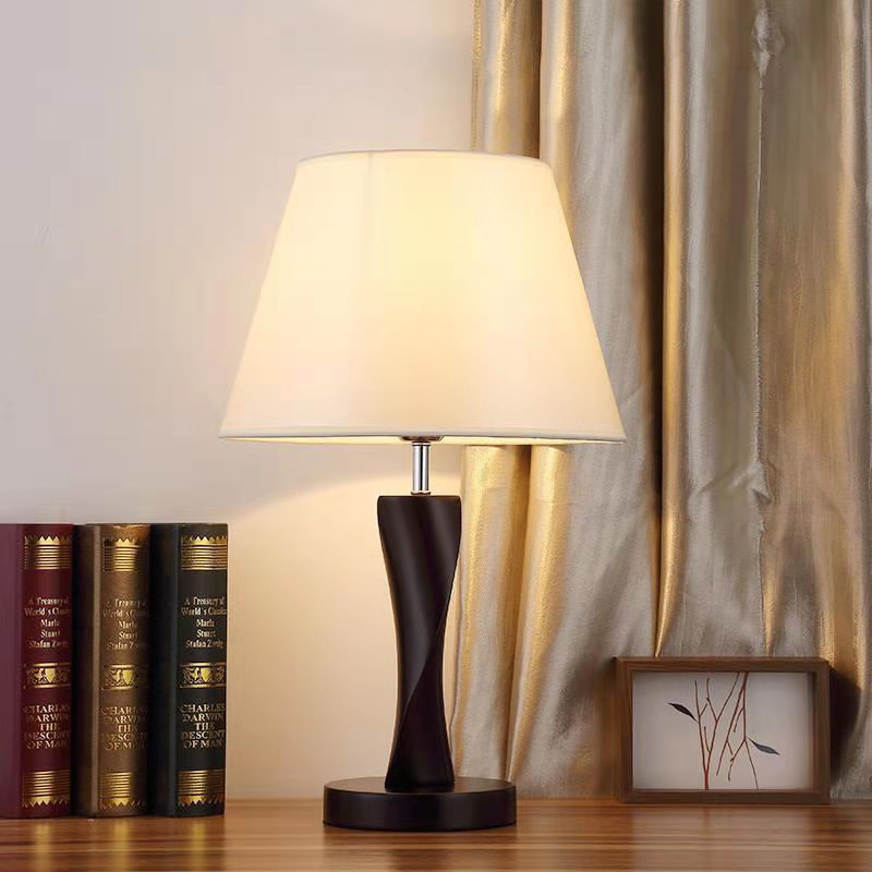 Wooden Retro Bedside Lamp