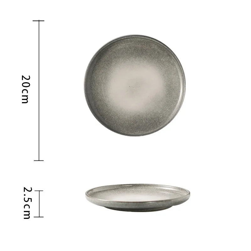 Shades Of Grey Ceramic Plates