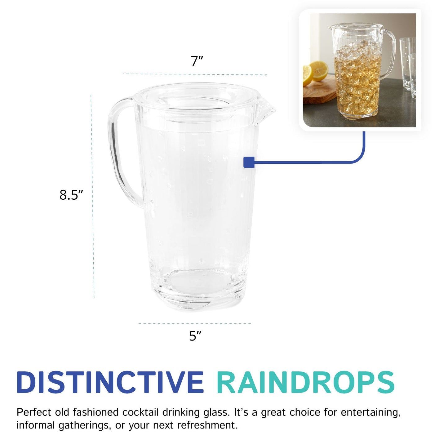 1.50L Raindrops Pitcher Featured