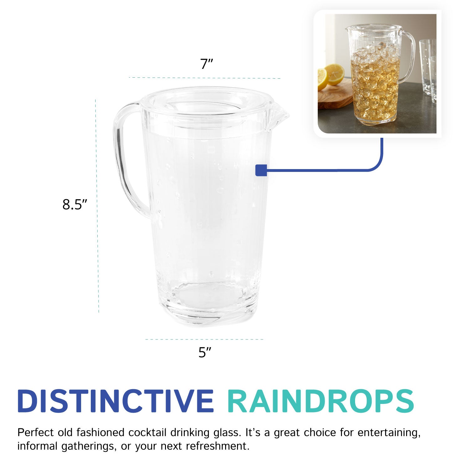 1.50L Raindrops Pitcher Featured