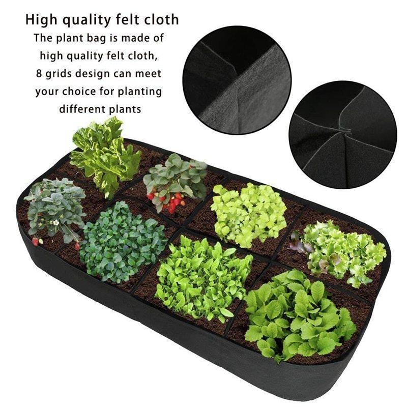 Divided Fabric Raised Bed decoration Garden & Patio