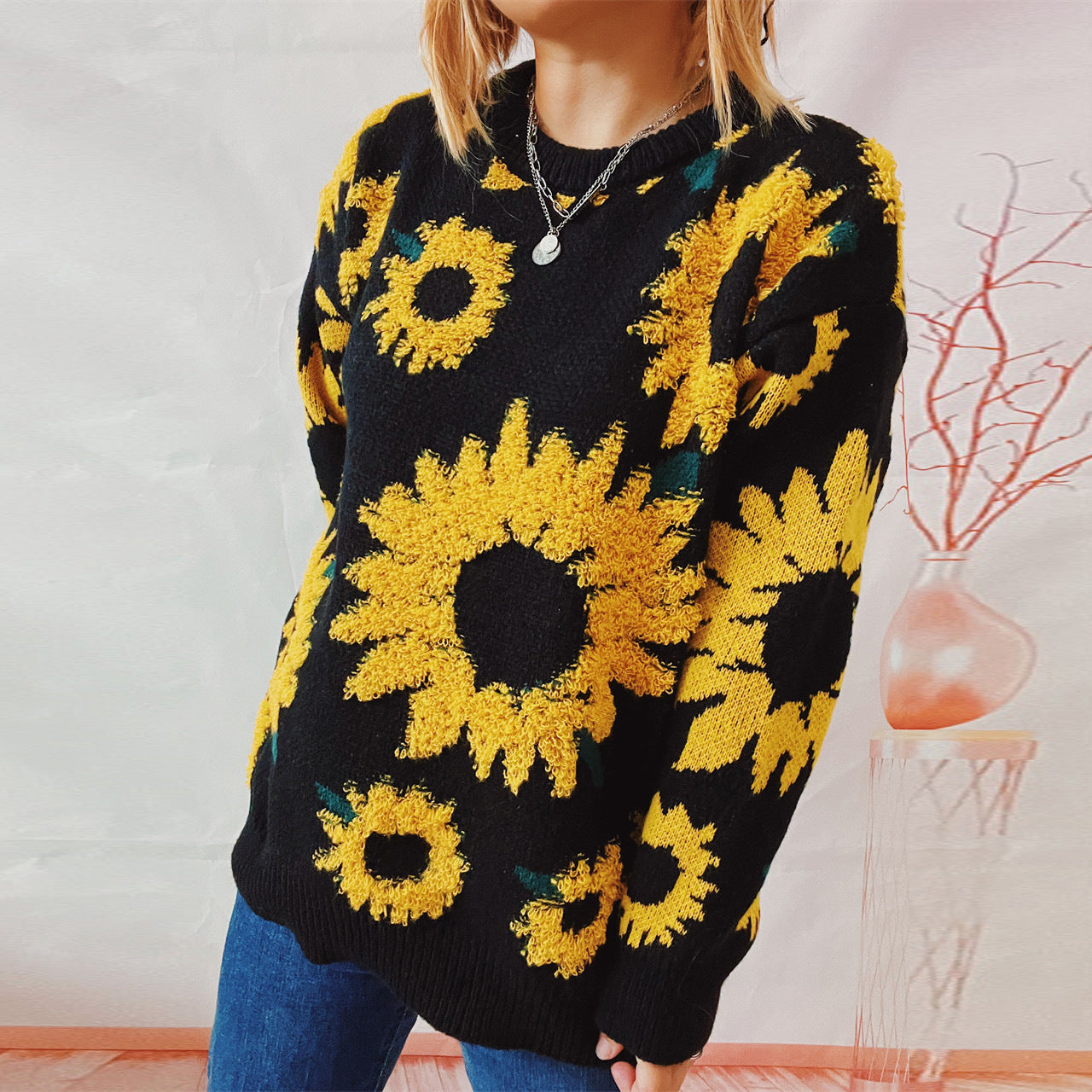 Unisex Sunflower Sweater