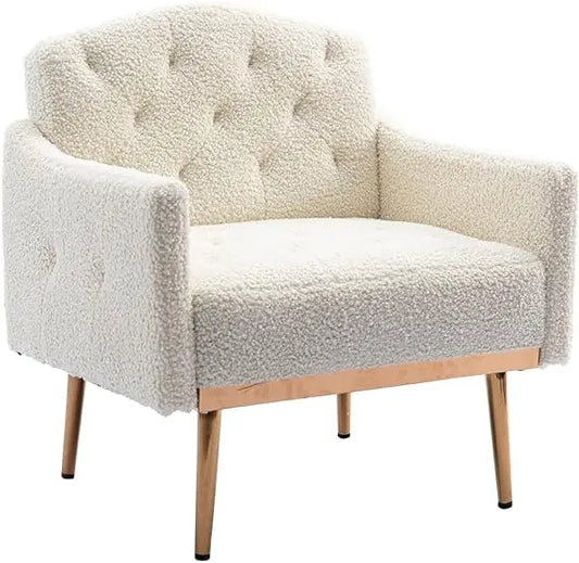 Tufted Modern Accent Chair with Arms