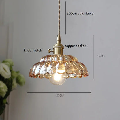 Wooden Handle Pendant Light