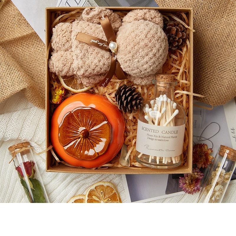 Vintage Aromatherapy Scented Candle Gift Box