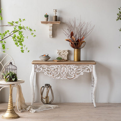 Solid Wood American Antique Console Table