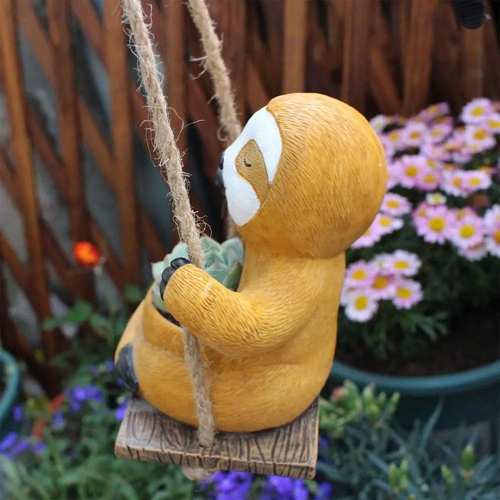 Swing Sloth Flower Pot