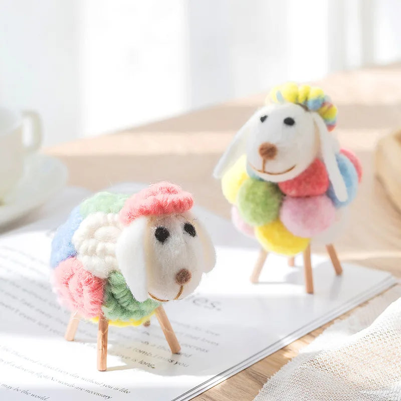 Wool Mini Sheep Figurine