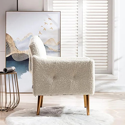 Tufted Modern Accent Chair with Arms