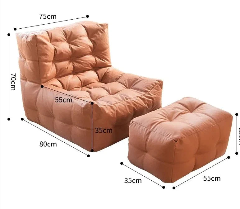 Waffle Lazy Sofa Bean Bag