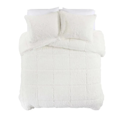 Shaggy Faux Fur Comforter Set