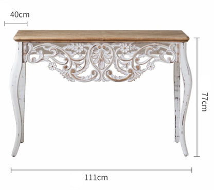 Solid Wood American Antique Console Table