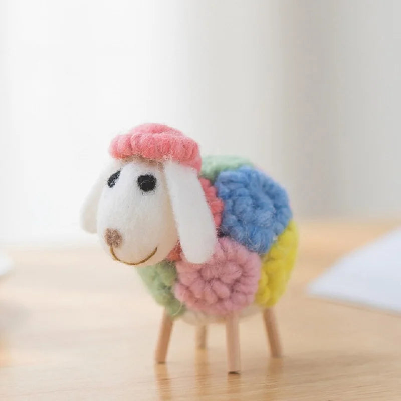 Wool Mini Sheep Figurine