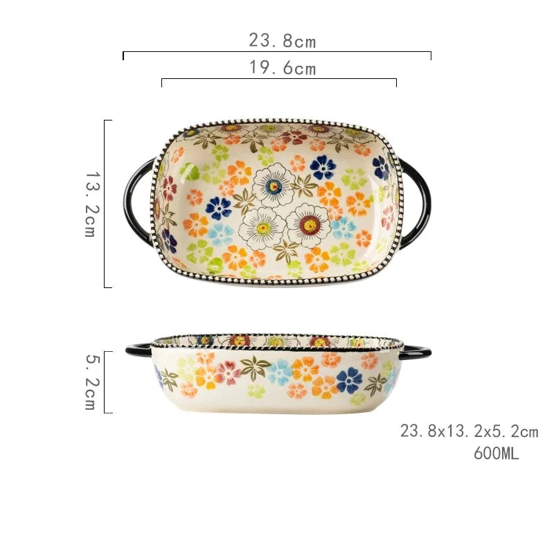 The Blooming of Oz Embossed Ceramic Baking Dish