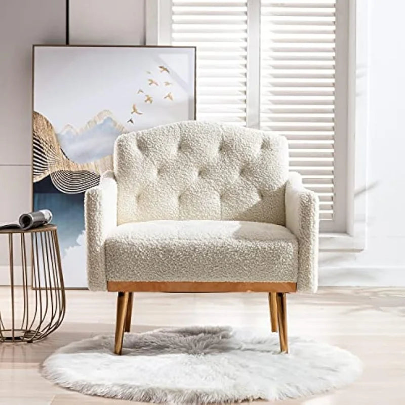 Tufted Modern Accent Chair with Arms