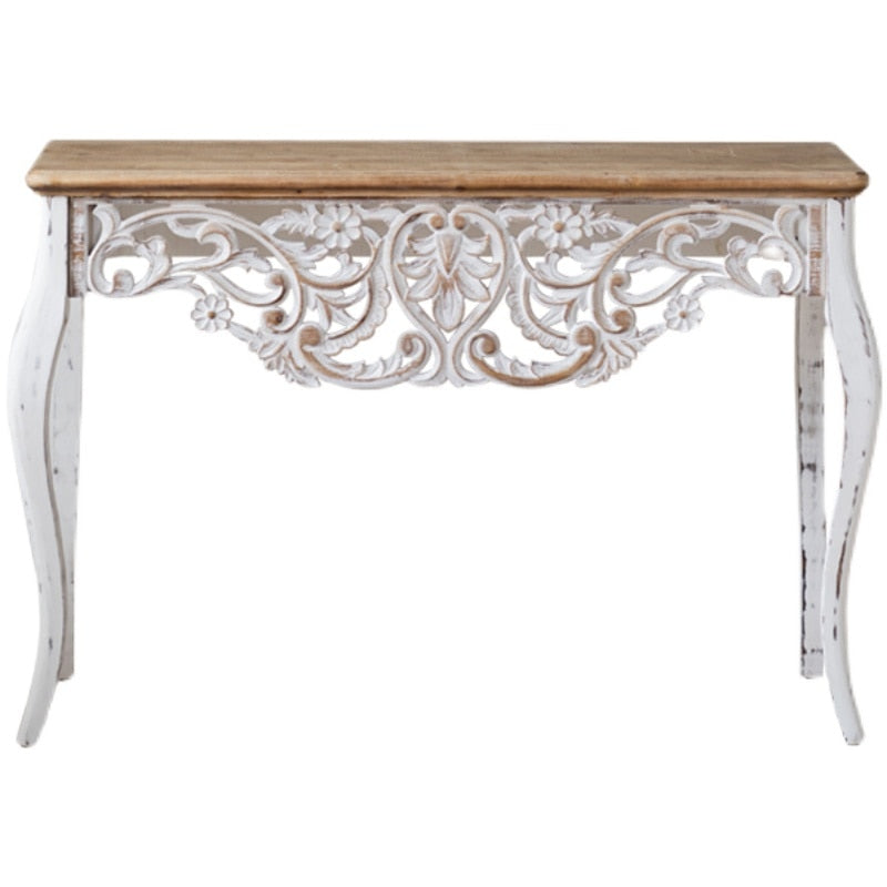 Solid Wood American Antique Console Table