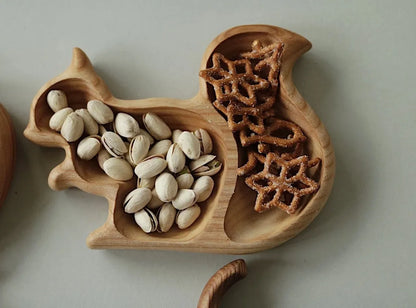 Squirrel Wooden Snack Tray