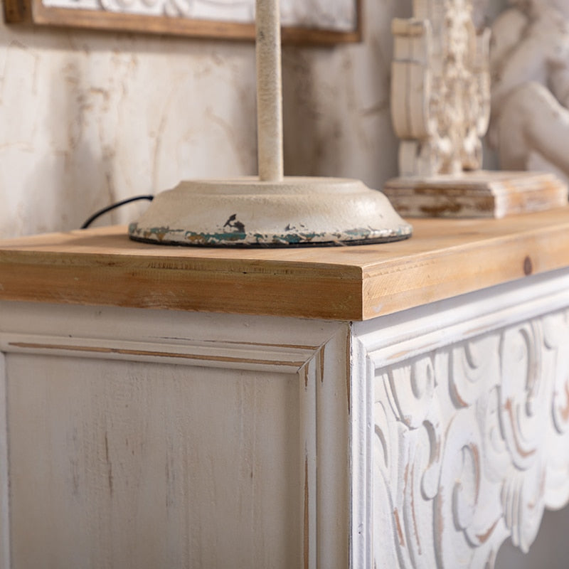 Solid Wood American Antique Console Table