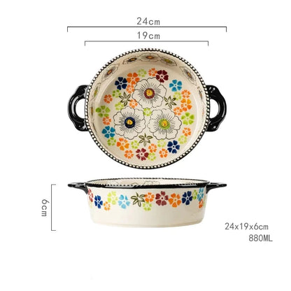 The Blooming of Oz Embossed Ceramic Baking Dish